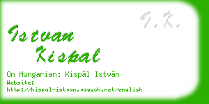 istvan kispal business card