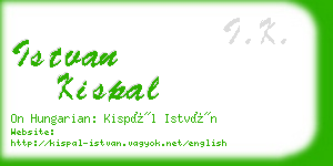 istvan kispal business card